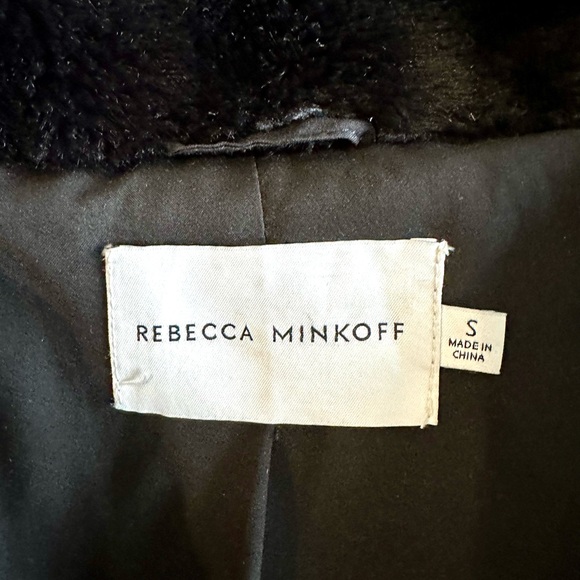 Rebecca Minkoff “Bridget” Faux Fur Jacket in Black - Picture 12 of 16